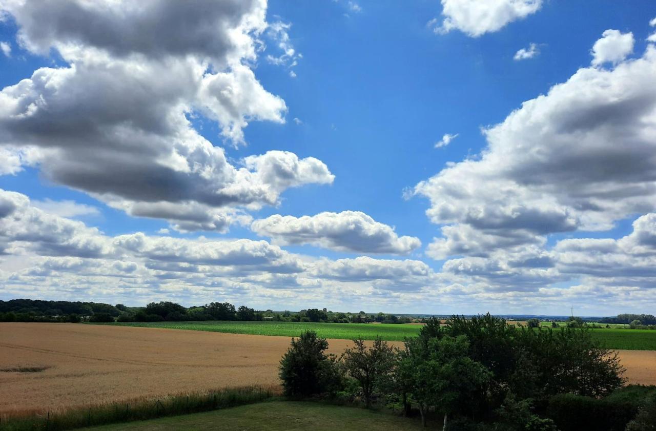 Vierseitenhof Hasenfelde - Ferienwohnung Feldblick Steinhofel Exteriör bild